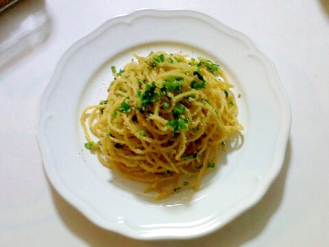 タラコとセロリのスパゲッティ